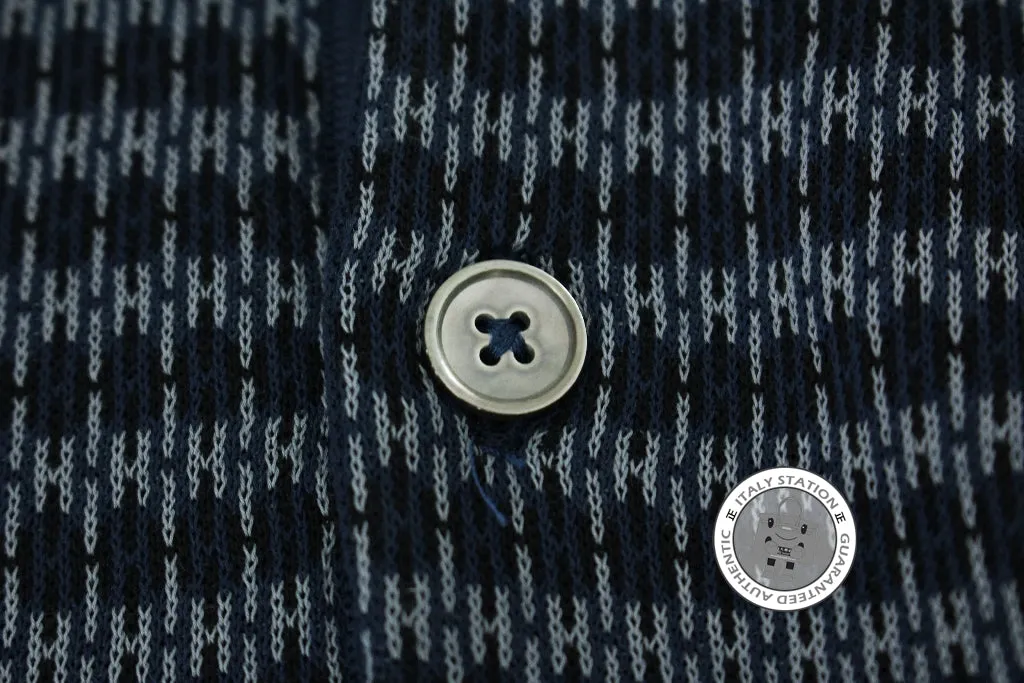 Hermes 437370HA Polo Manches Courtes Ocean / 07 Cotton L Polo Shirts