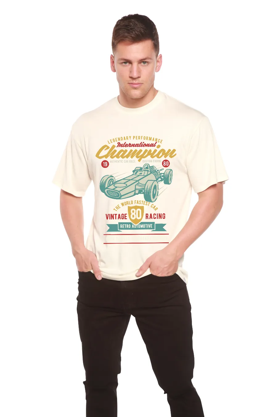 International Champion Men's Bamboo Viscose/Organic Cotton Short Sleeve Graphic T-Shirt