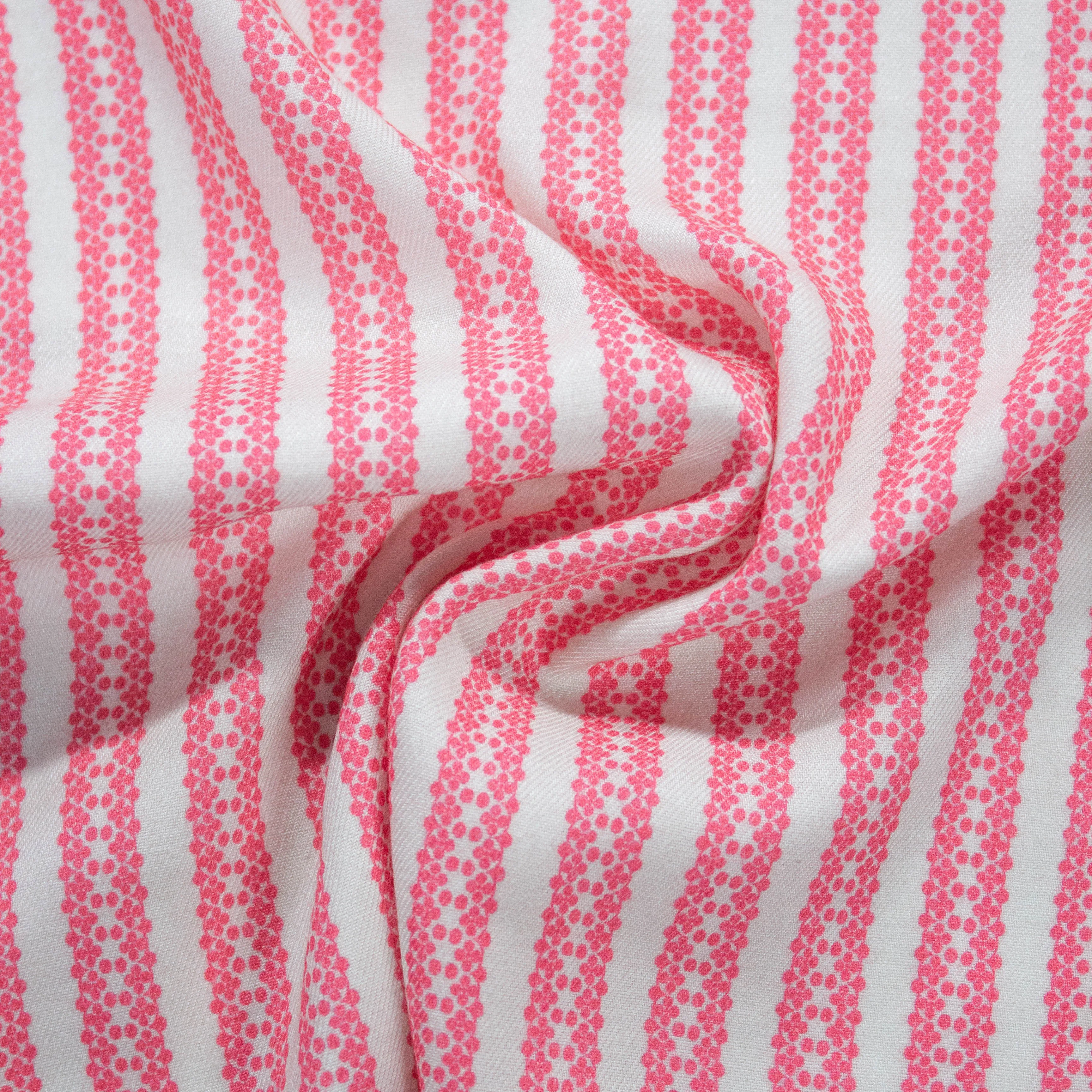 Ioris Pink Striped Viscose
