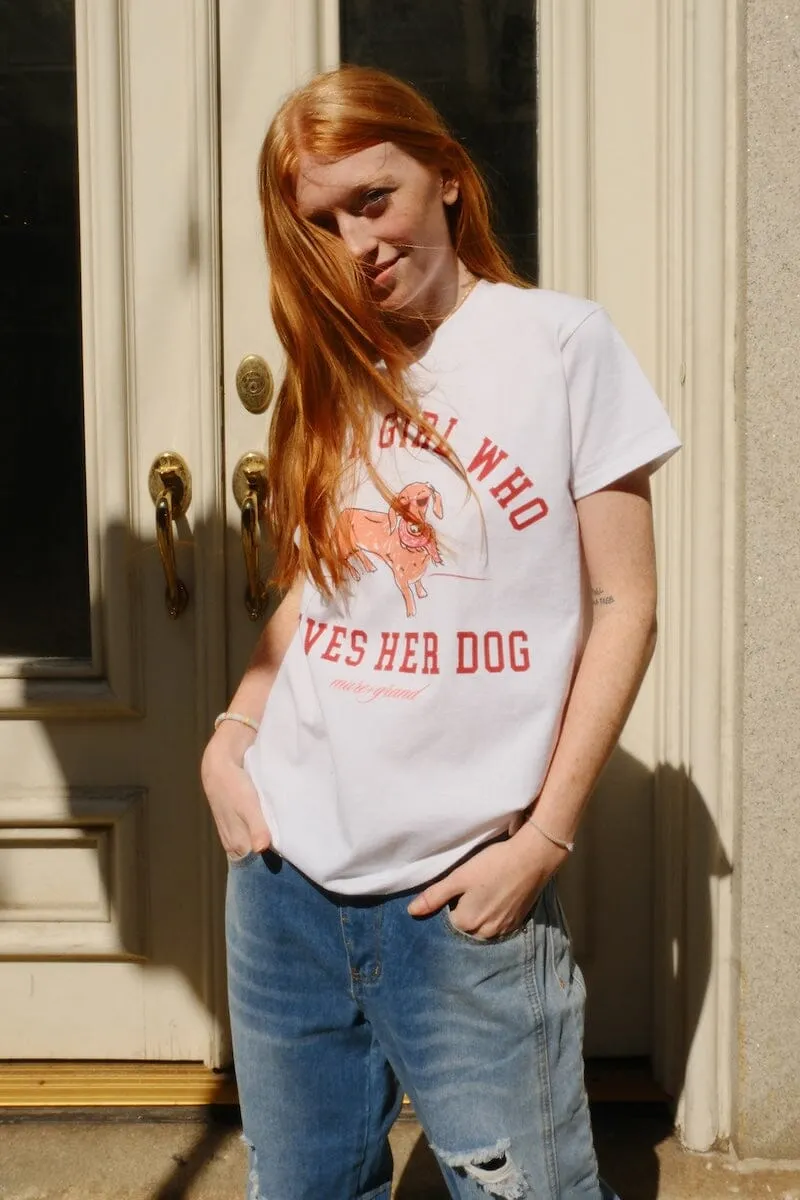Just a Girl Who Loves Her Dog Graphic T-shirt