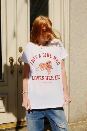 Just a Girl Who Loves Her Dog Graphic T-shirt