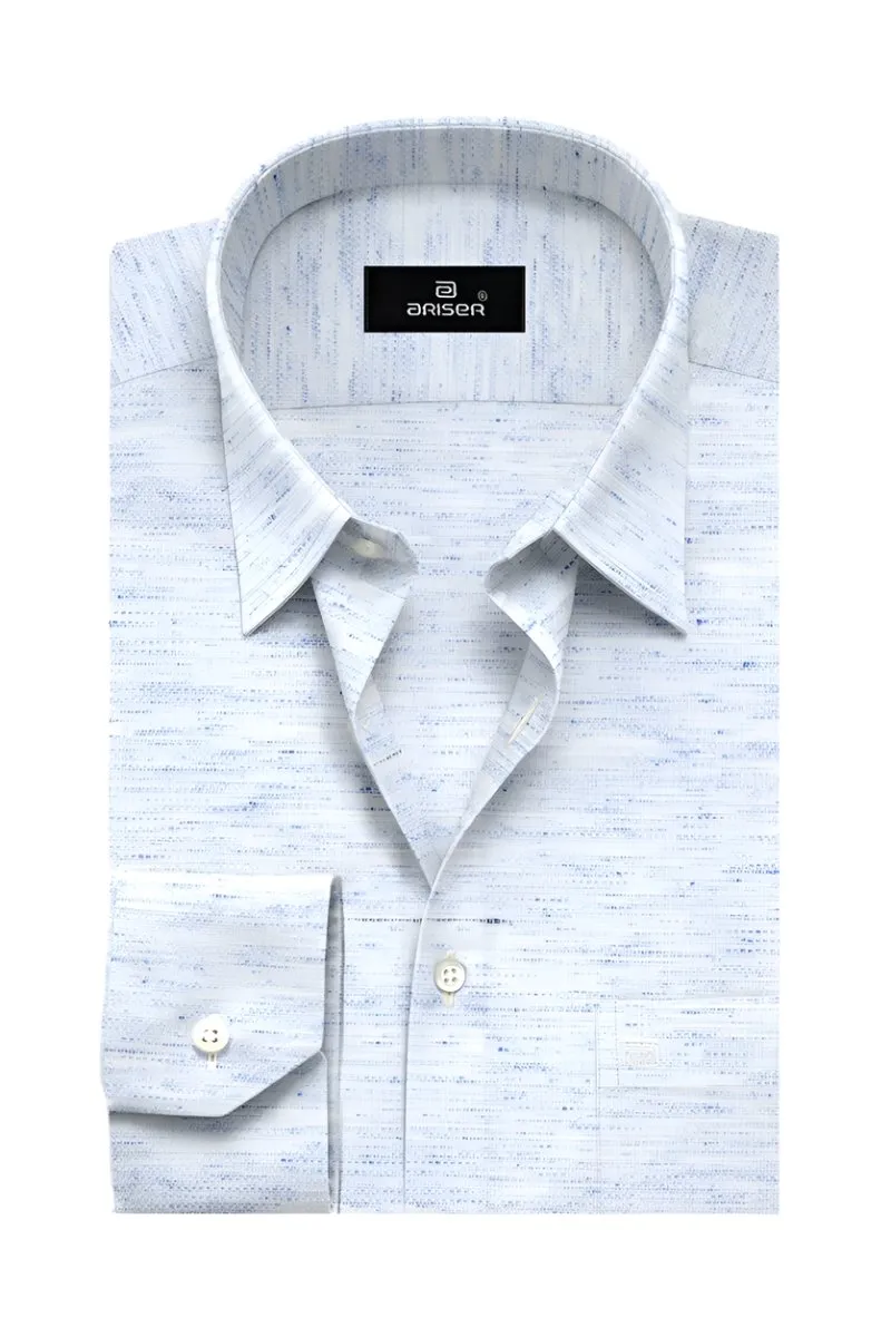 Kashmir - Light Blue Formal Shirts for Men | Ariser