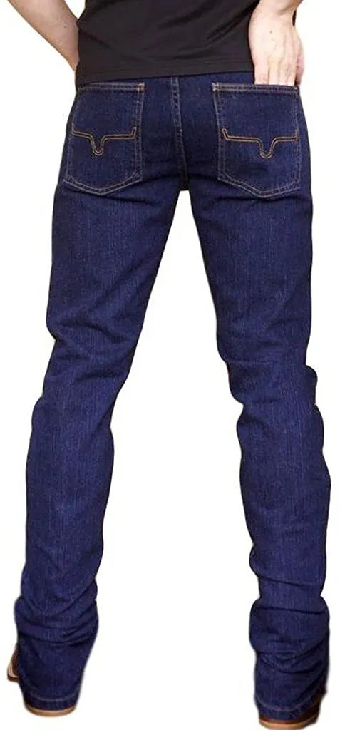 Kimes Ranch Men's Wayne Indigo 35W x 34L Slim Fit Straight Leg Jeans