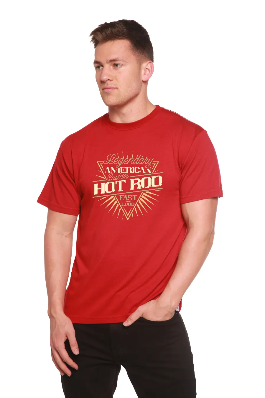 Legendary American Men's Bamboo Viscose/Organic Cotton Short Sleeve Graphic T-Shirt