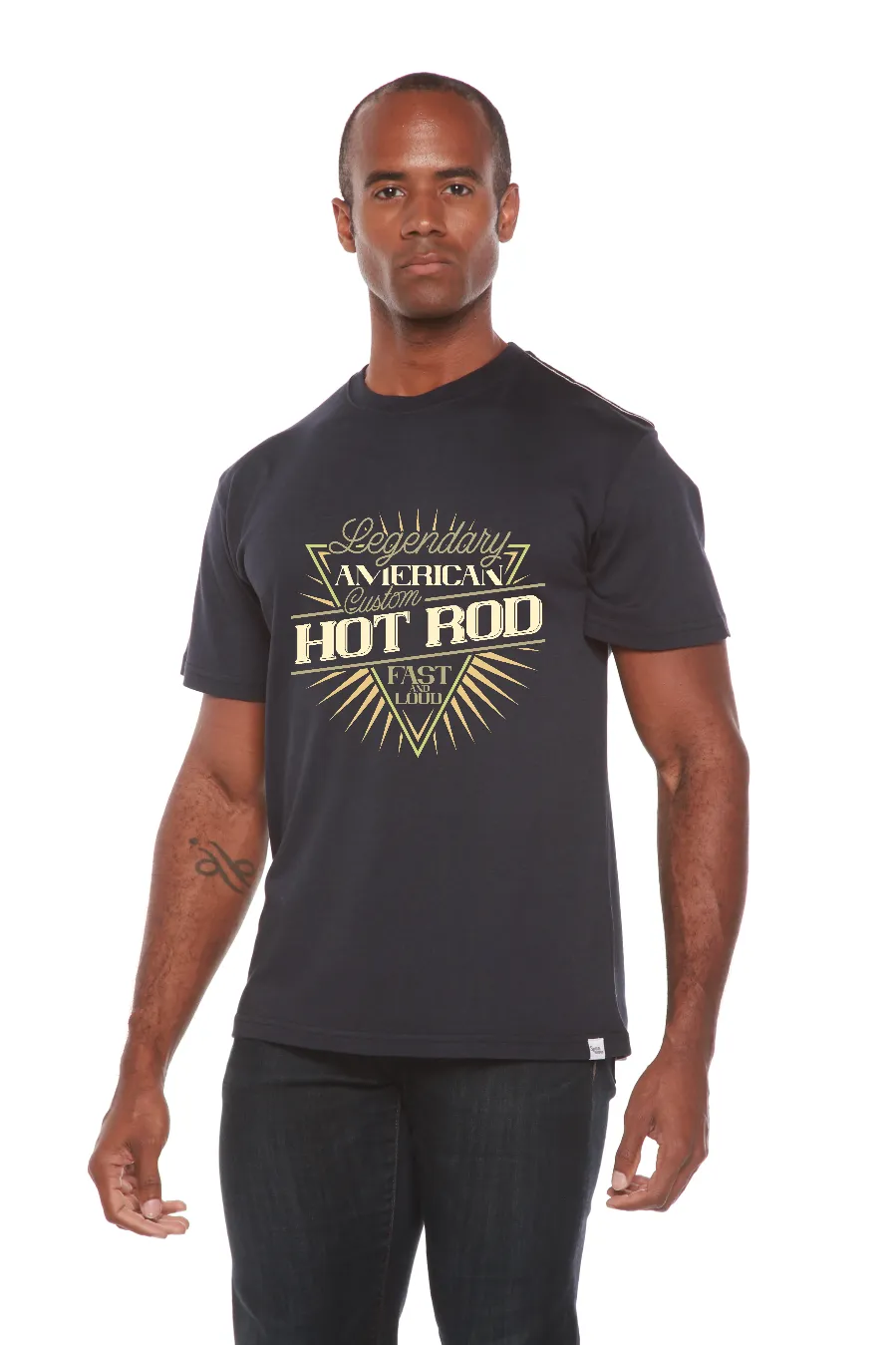 Legendary American Men's Bamboo Viscose/Organic Cotton Short Sleeve Graphic T-Shirt