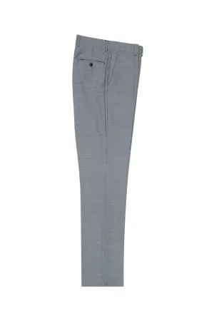 Light Gray Slim Fit, Pure Wool Dress Pants by Tiglio Luxe E09063/26