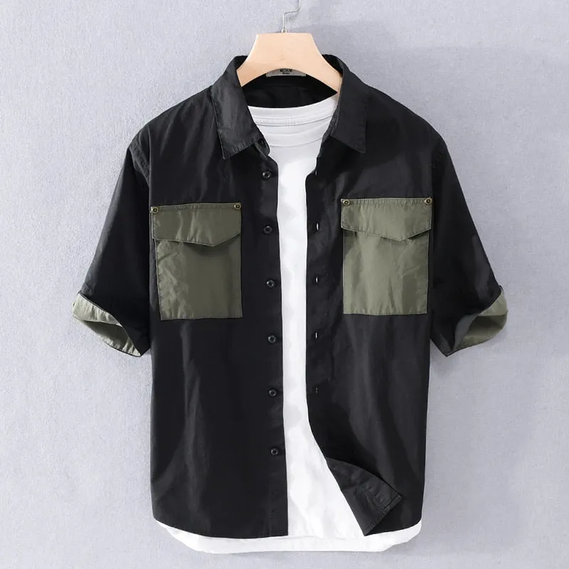 LMS Patchwork Combo Shirt