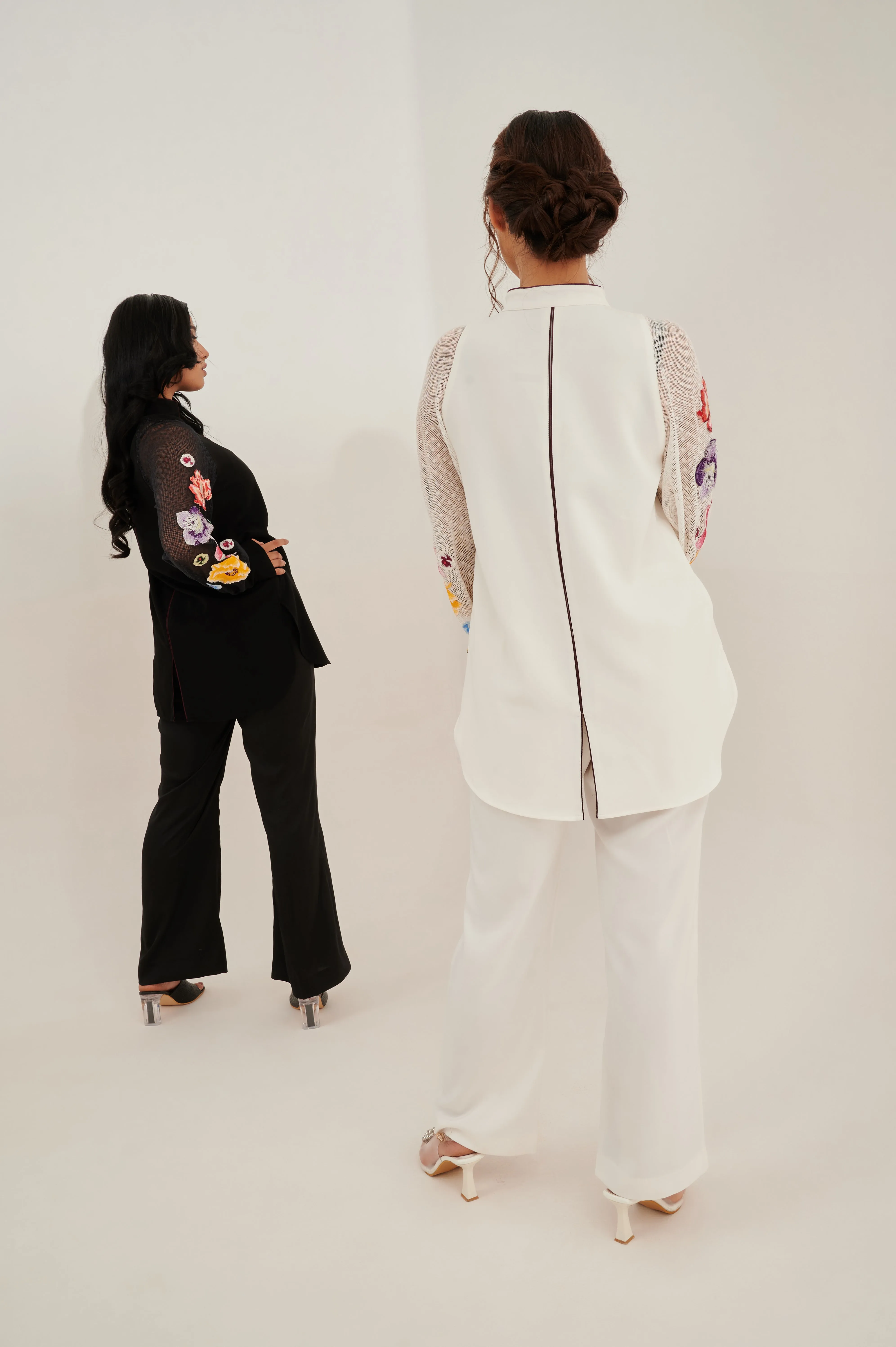 LOUVRETTE formal embroidery shirt
