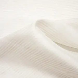 Lude Greige Striped Cotton Silk Blend