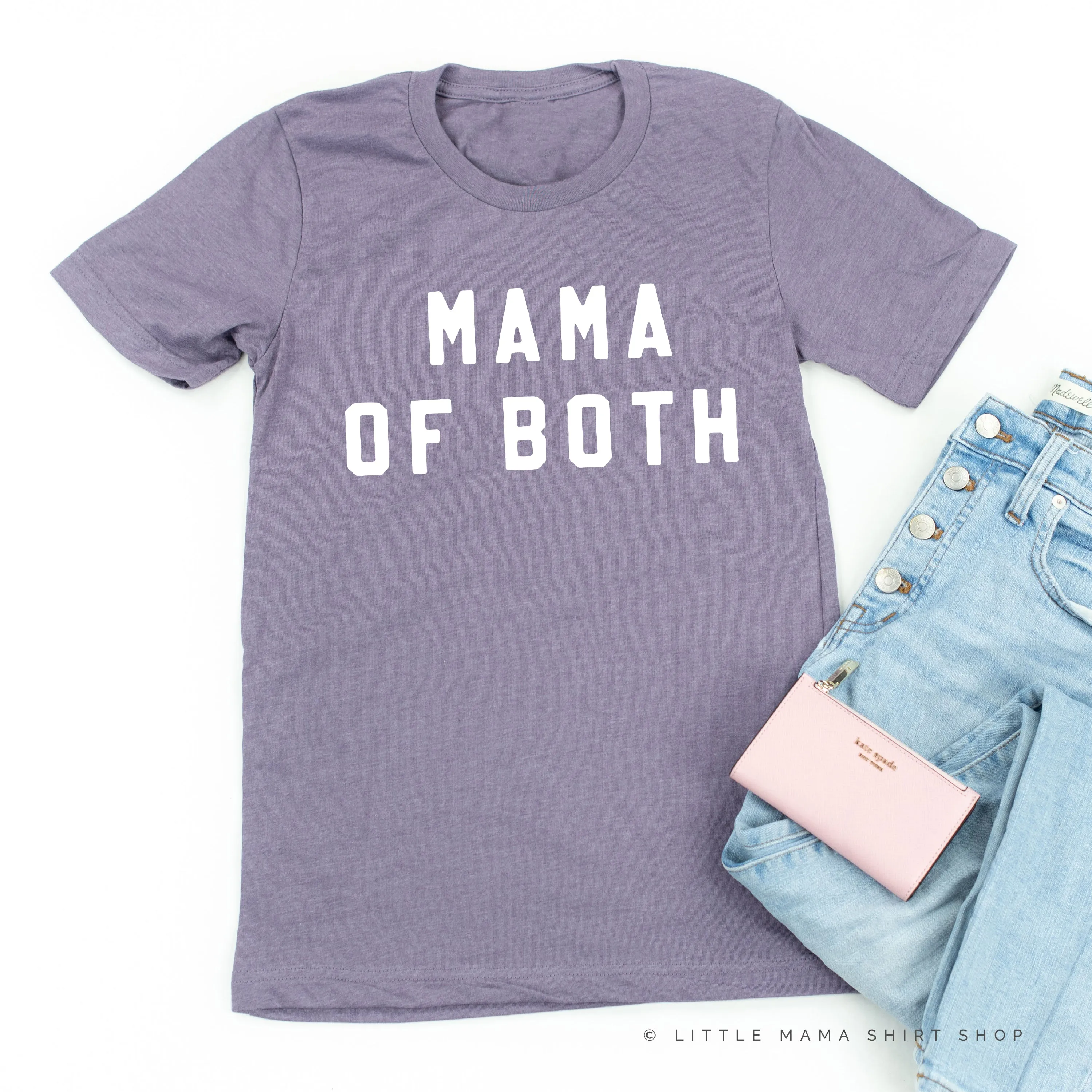 MAMA OF BOTH - (Block Font) - Unisex Tee