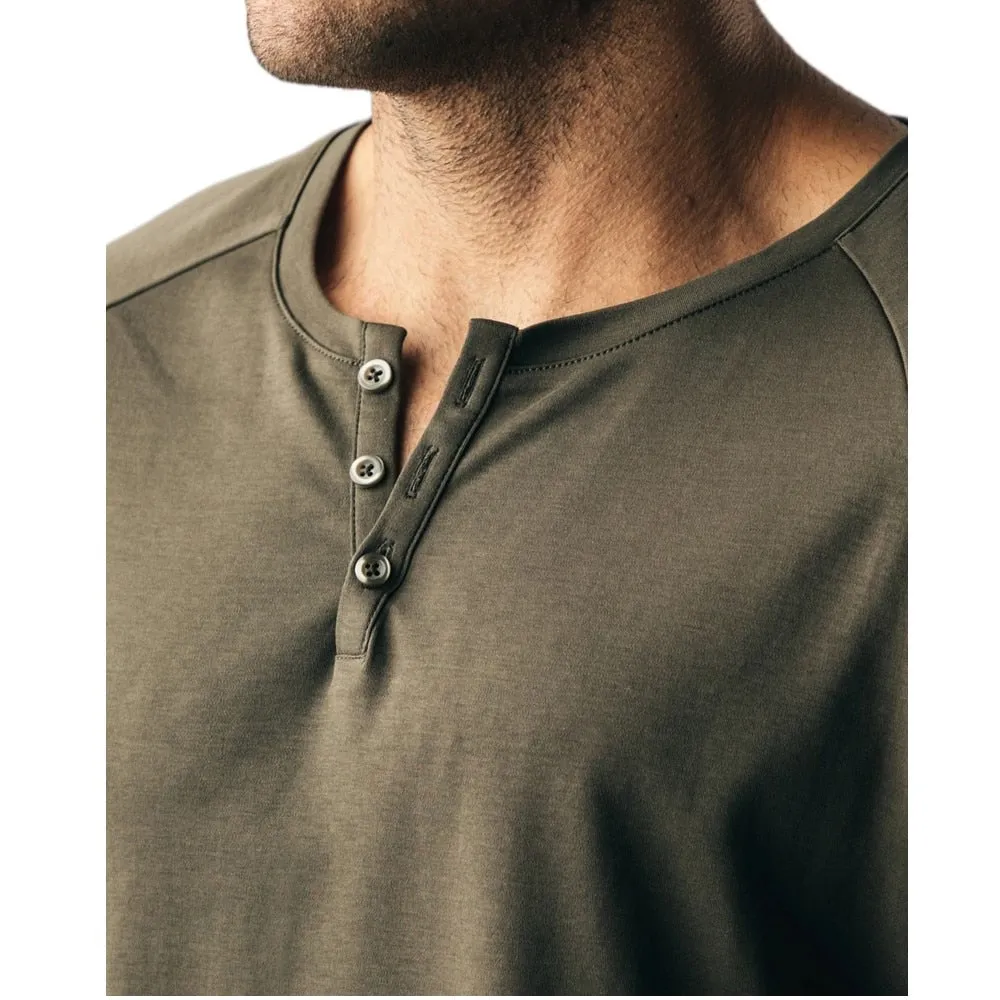 Men Casual Polo Shirts Cotton Without Collar Long Sleeve Tee Tops Man Streetwear Solid Color Shirt