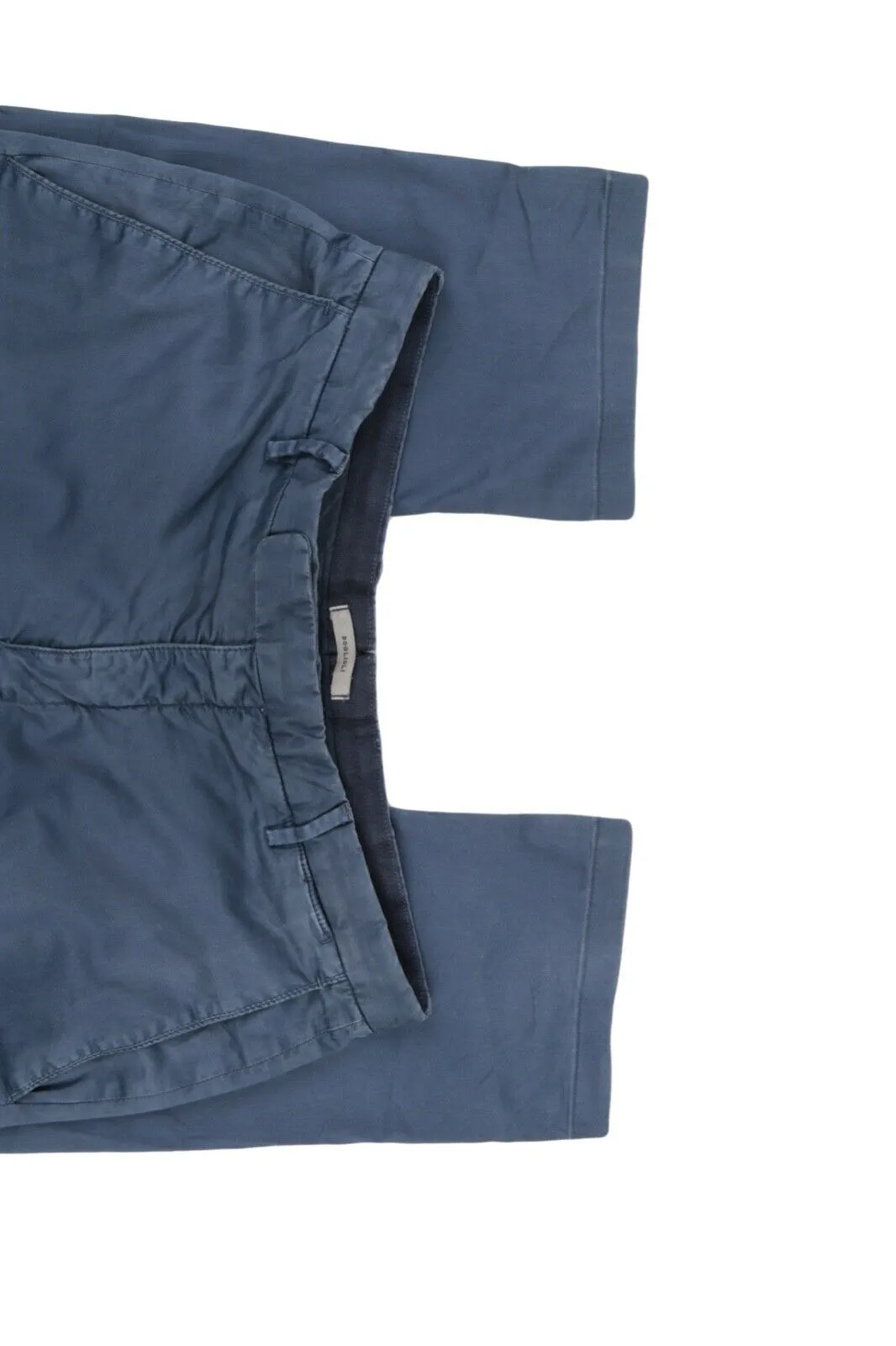 Men's BOGLIOLI Navy Blue Cotton Dyed Chino Pants Trousers Size 46 R / 30