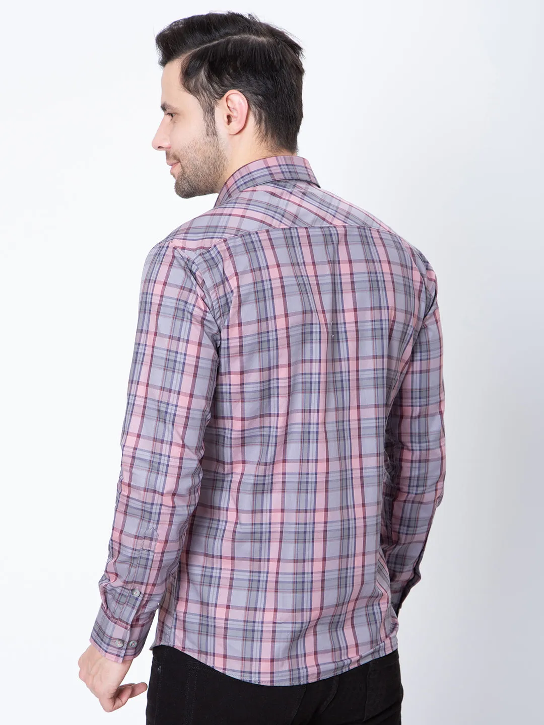 Mens Check Casual Shirt