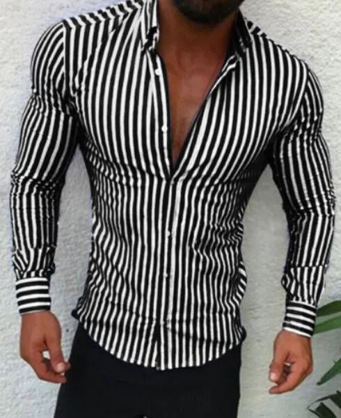 Men's Clothing - Hot Sale Men's Casual Striped Shirt