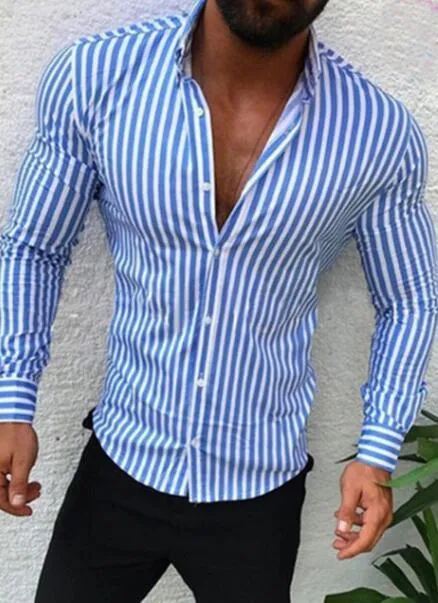 Men's Clothing - Hot Sale Men's Casual Striped Shirt