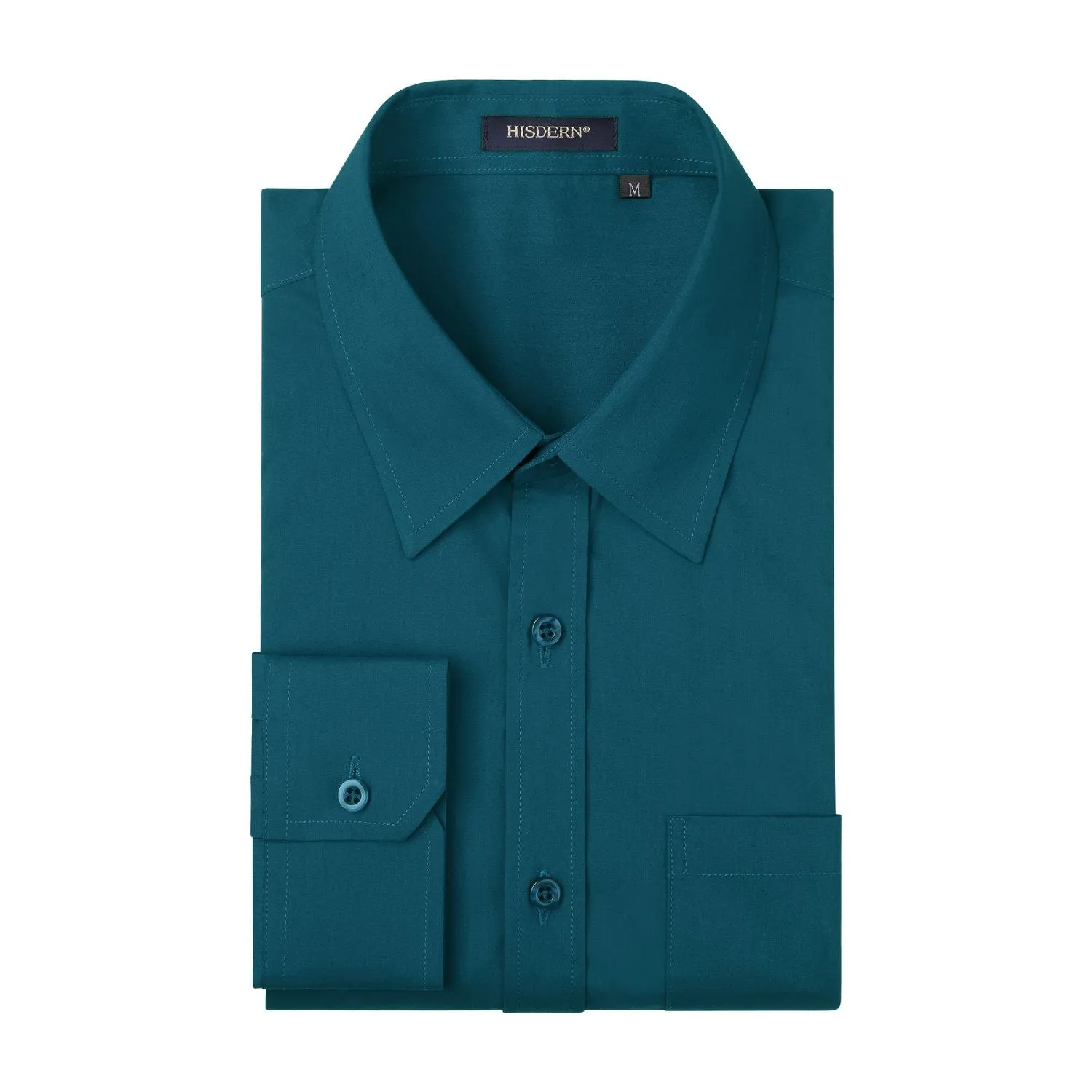 Men's Dress Shirt with Pocket - TEAL