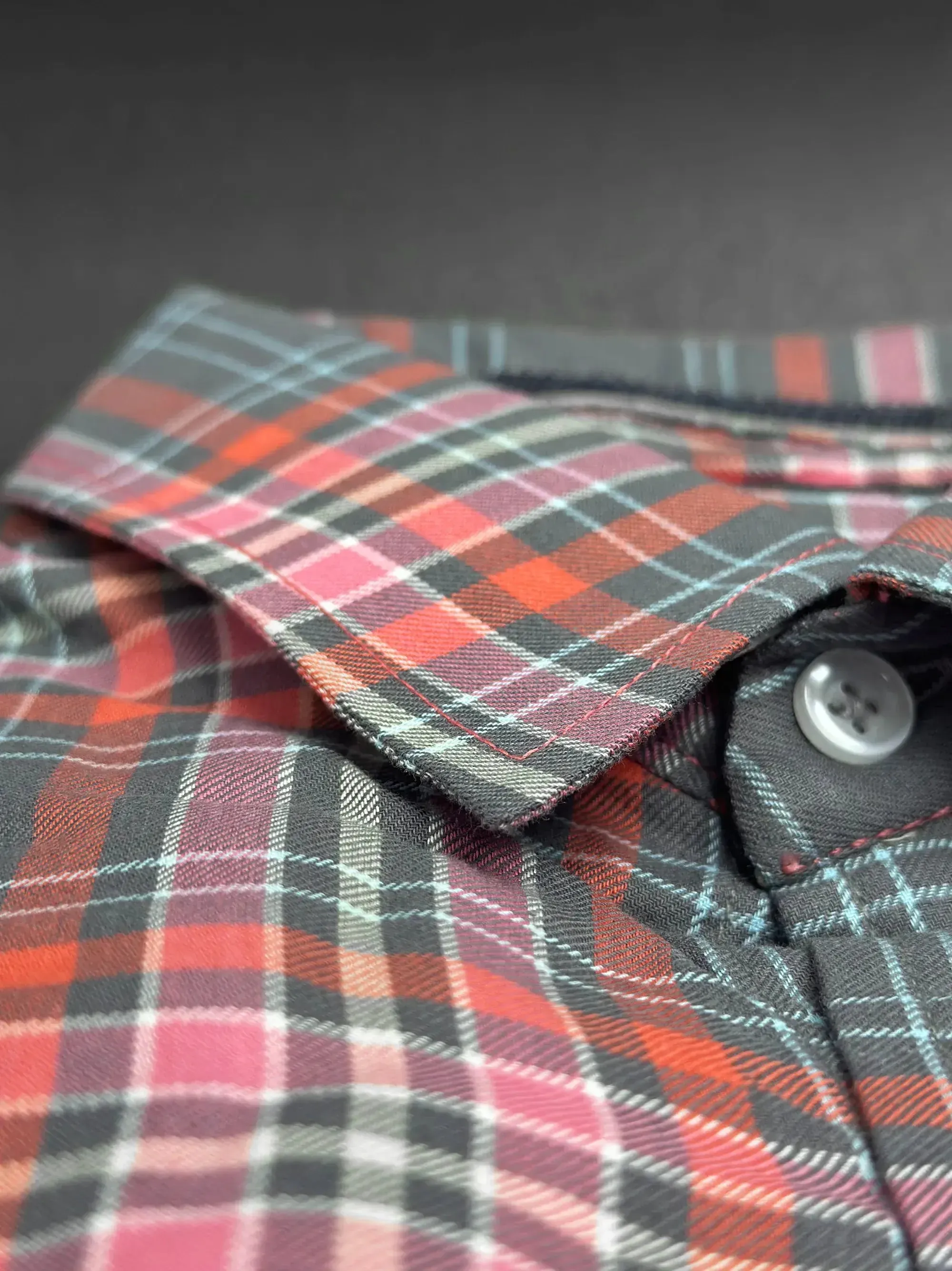 Men's Multicolor Grey Check Shirt