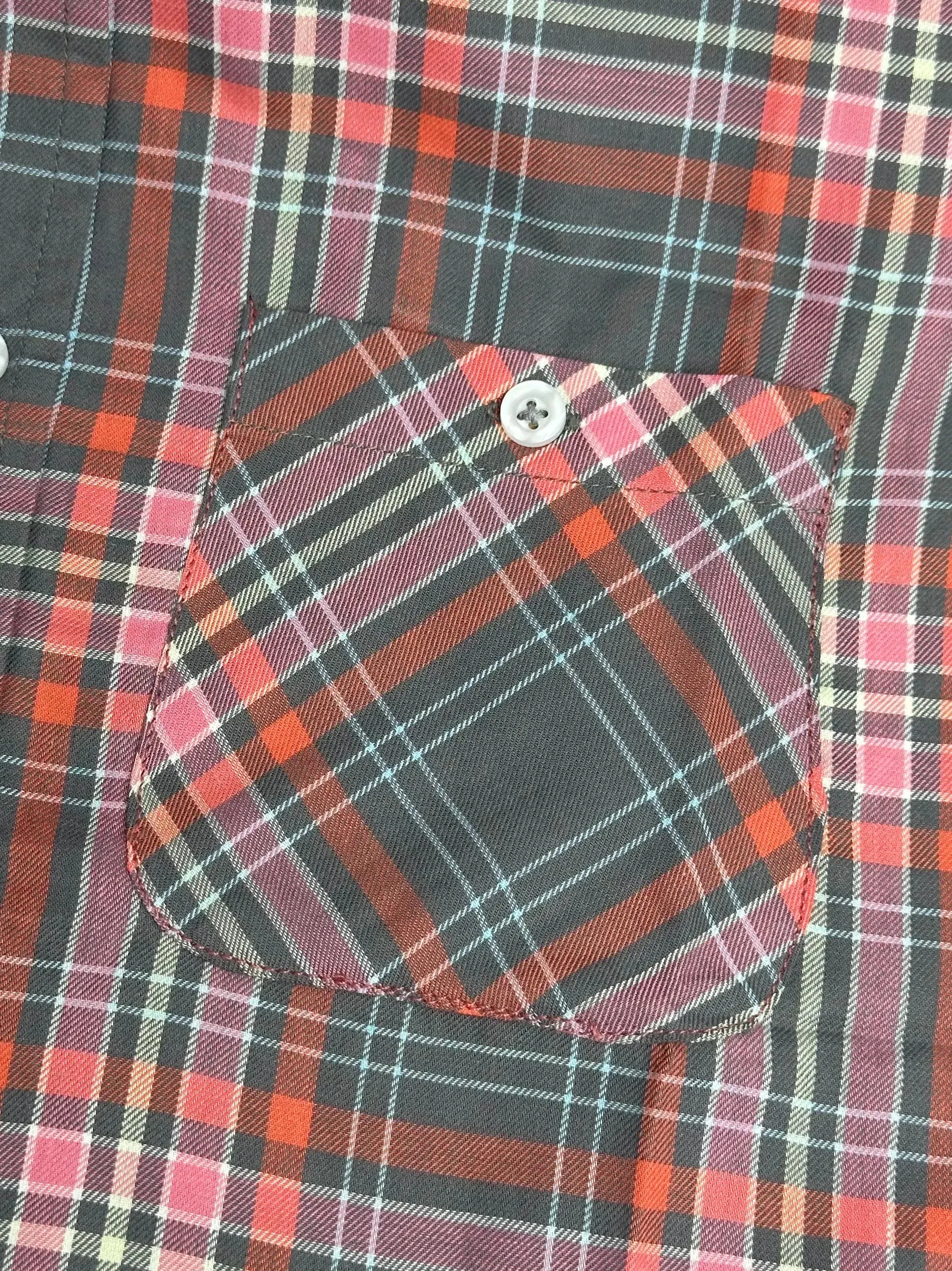 Men's Multicolor Grey Check Shirt