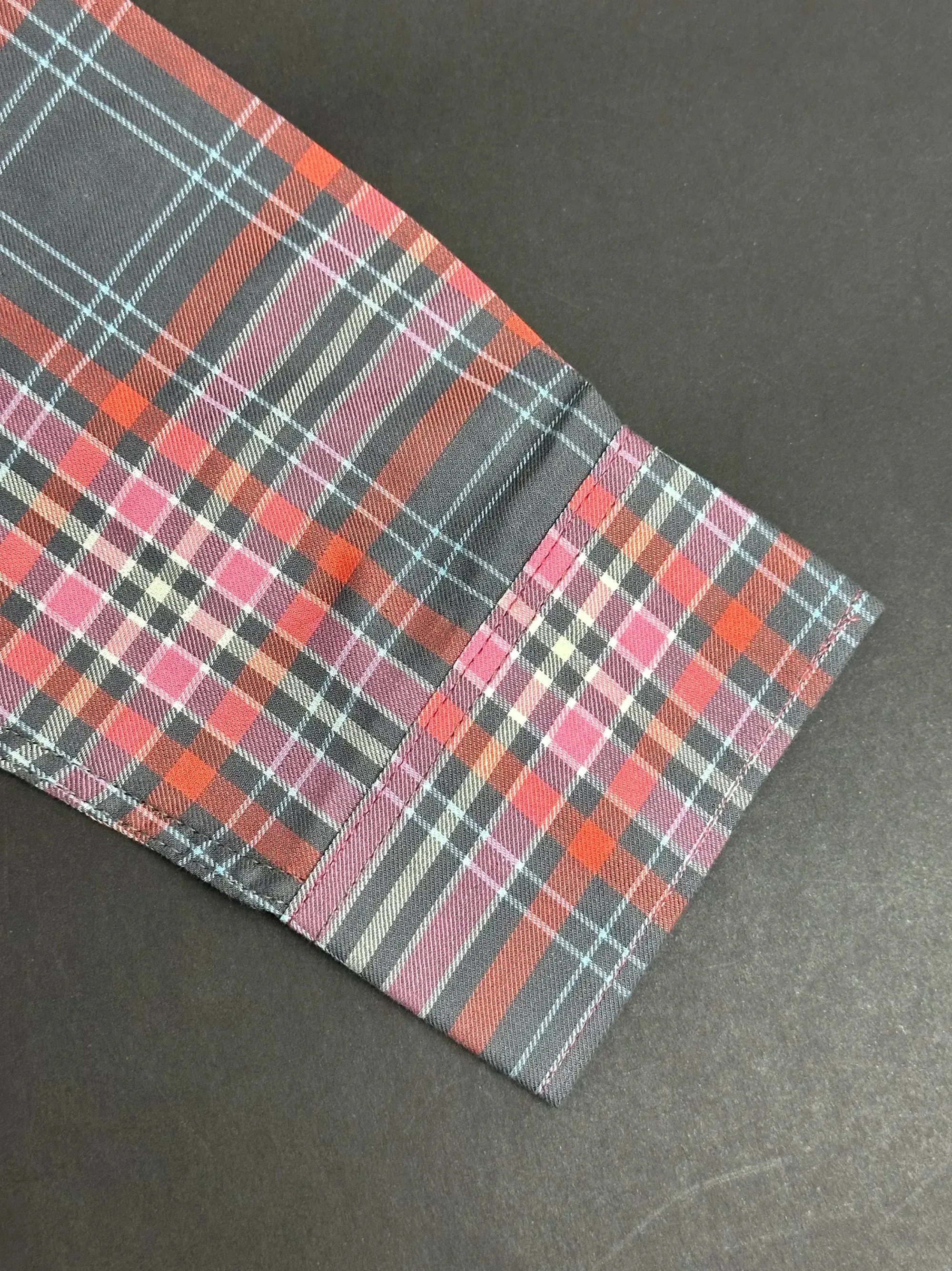 Men's Multicolor Grey Check Shirt