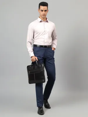 Men's Purple Solid Full Sleeves Formal Shirt