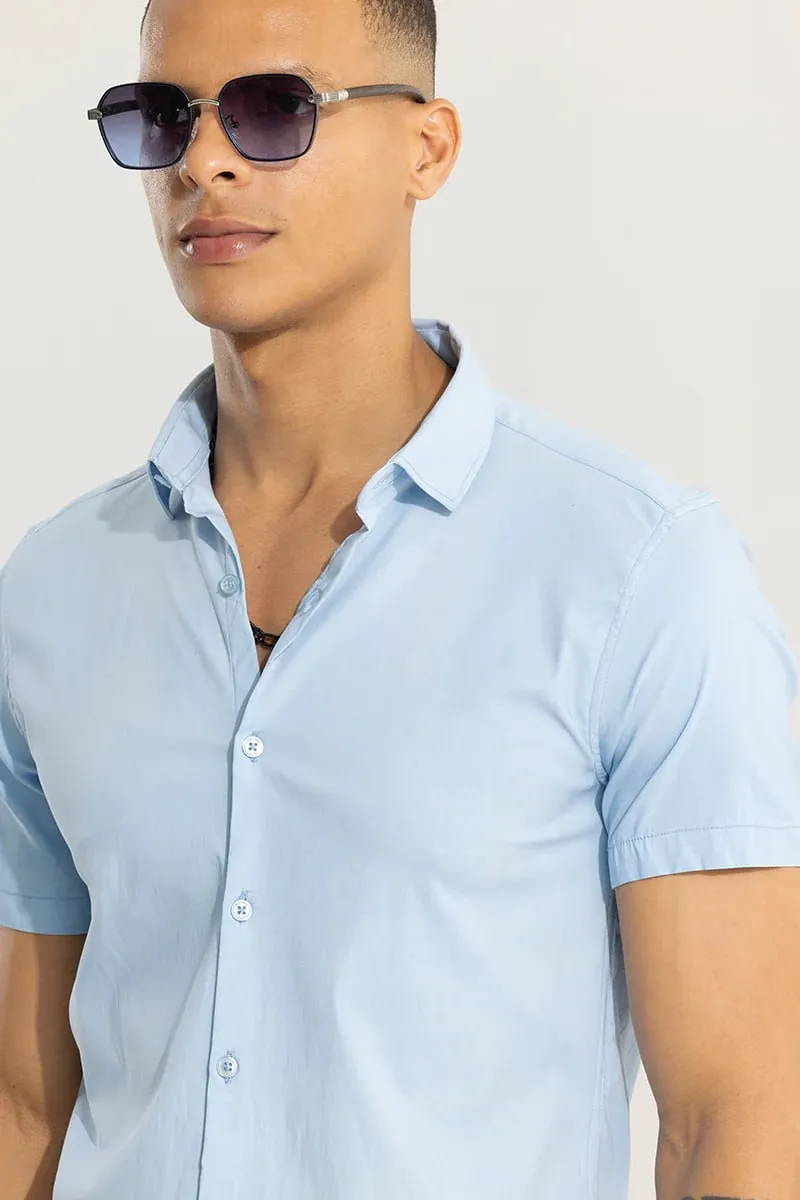 Men's Solid Slim Fit Cotton Casual Shirt with Spread Collar & Full Sleeves