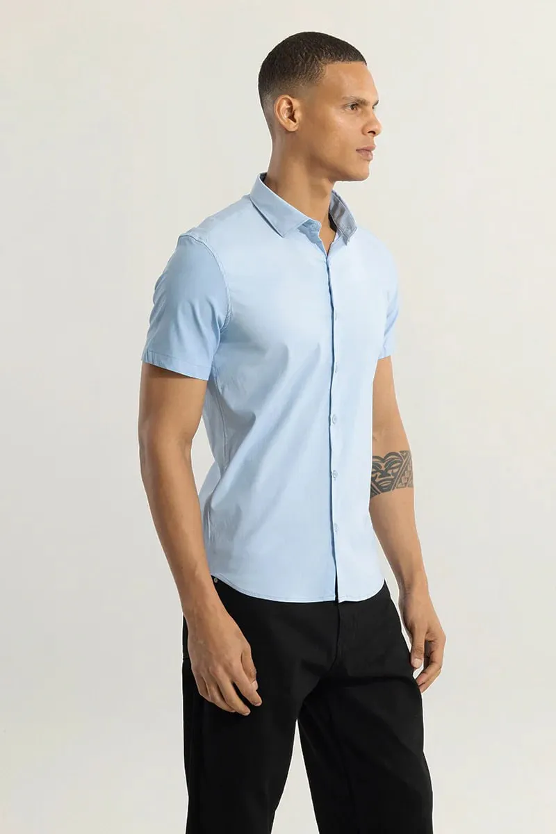 Men's Solid Slim Fit Cotton Casual Shirt with Spread Collar & Full Sleeves