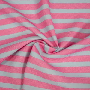 Mitch Pink & Dusty Blue Striped Viscose