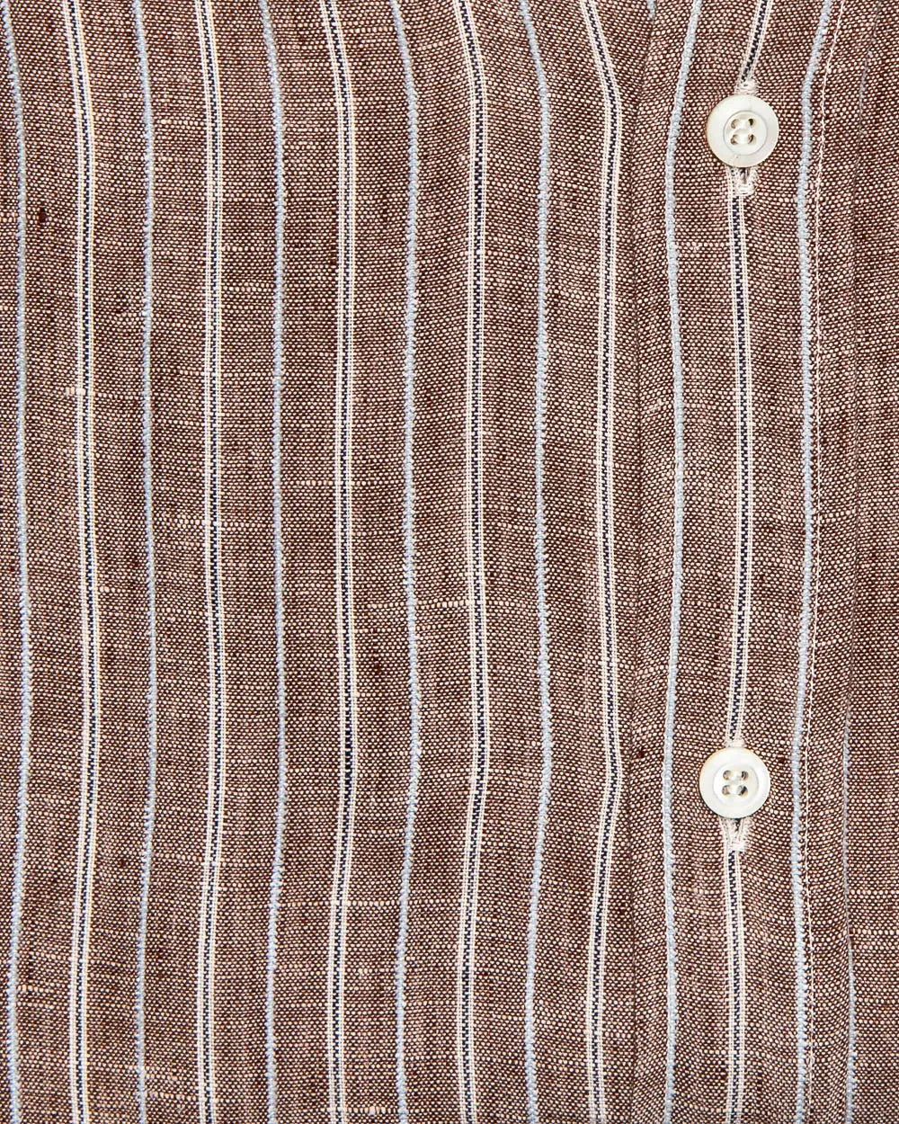 Mocha and Sky Blue Striped Shirt