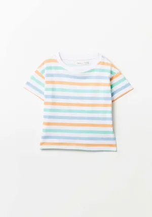 Multi Striped T-Shirts - Green