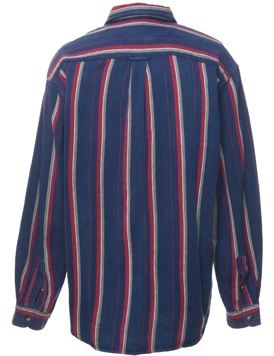Nautica Striped Denim Shirt - L