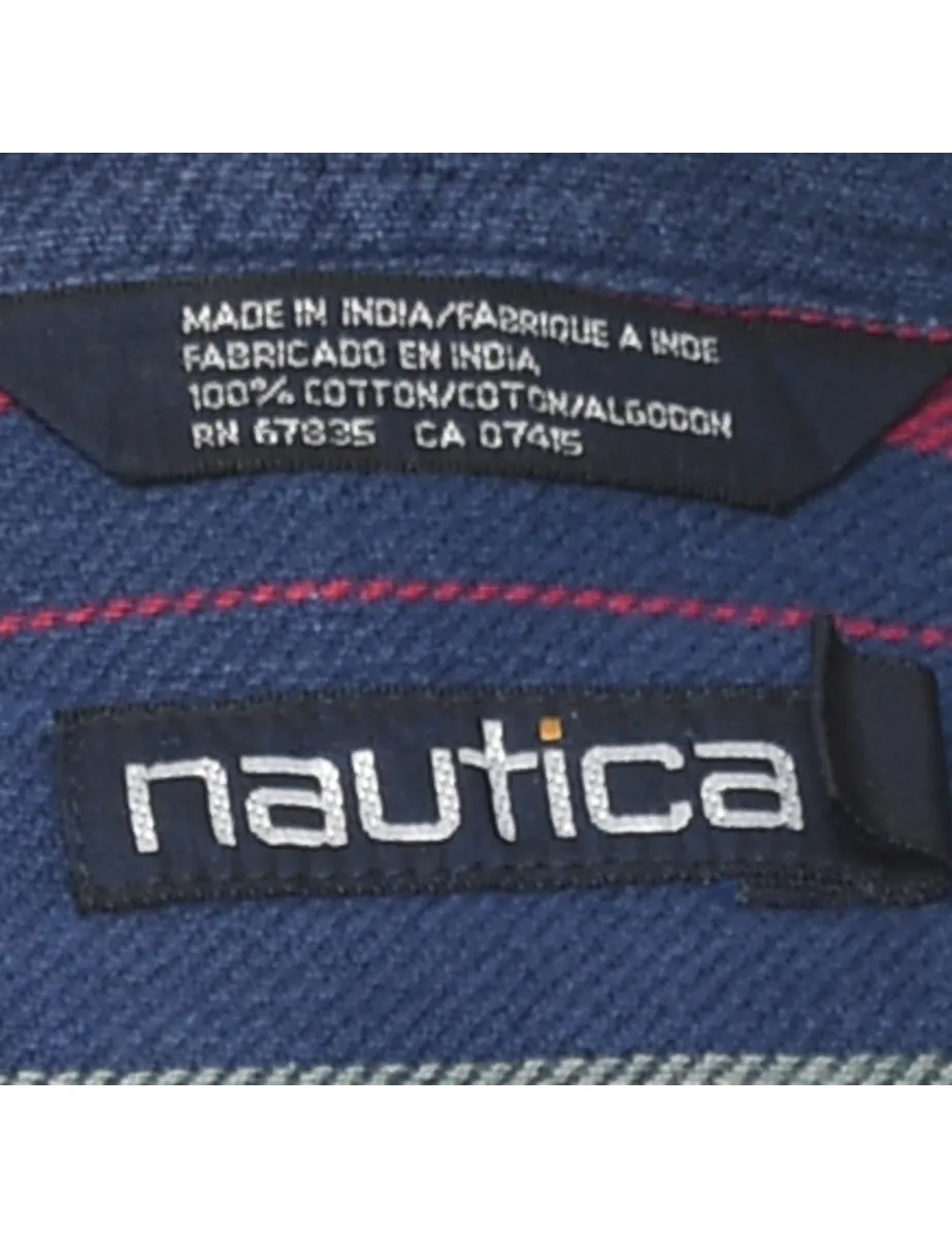 Nautica Striped Denim Shirt - L