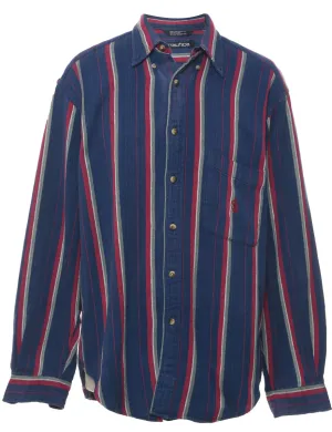 Nautica Striped Denim Shirt - L