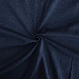 Navy Blue Micro Striped Double Knit Fabric