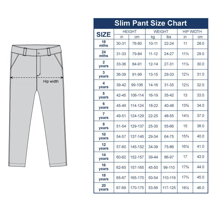 Navy Slim Fit Pants