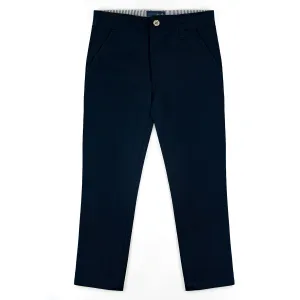 Navy Slim Fit Pants