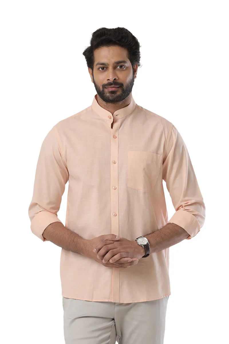 Neo - Light Orange Formal Shirt For Men | Ariser