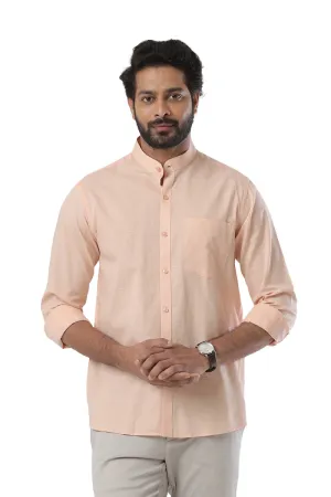 Neo - Light Orange Formal Shirt For Men | Ariser