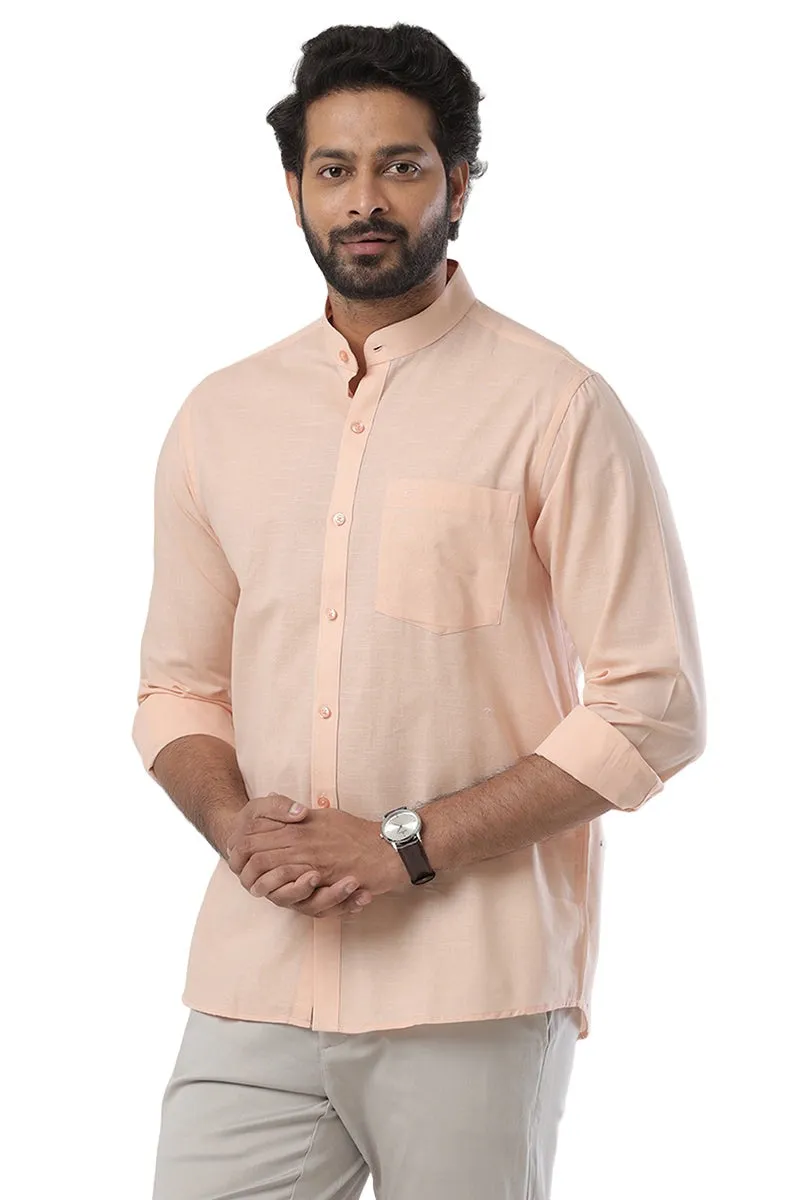 Neo - Light Orange Formal Shirt For Men | Ariser