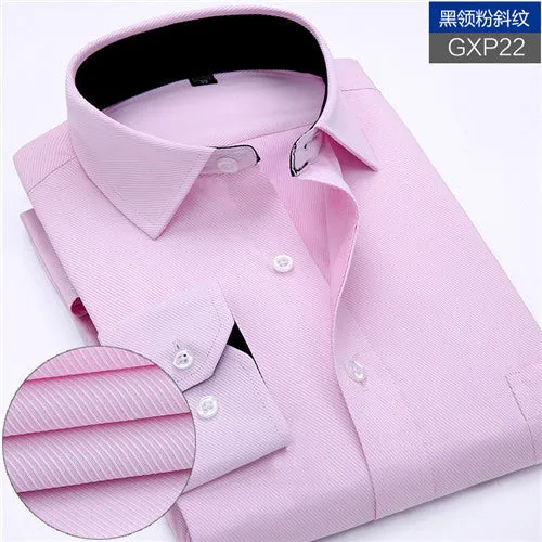 New Men's work shirts Long sleeve dress shirts