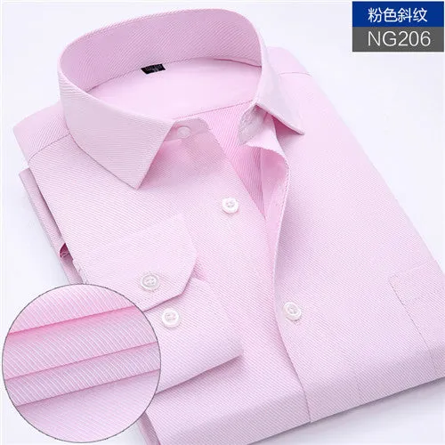 New Men's work shirts Long sleeve dress shirts
