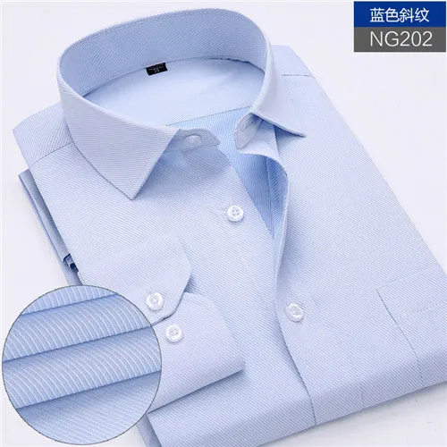 New Men's work shirts Long sleeve dress shirts
