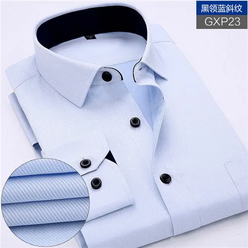 New Men's work shirts Long sleeve dress shirts