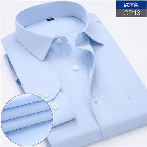 New Men's work shirts Long sleeve dress shirts
