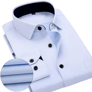 New Men's work shirts Long sleeve dress shirts