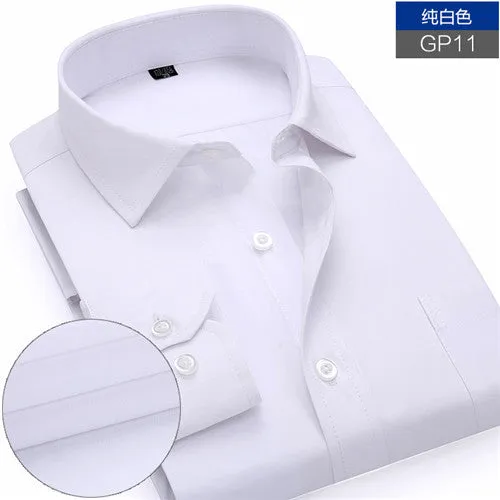 New Men's work shirts Long sleeve dress shirts