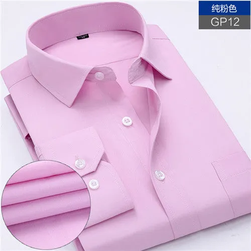 New Men's work shirts Long sleeve dress shirts