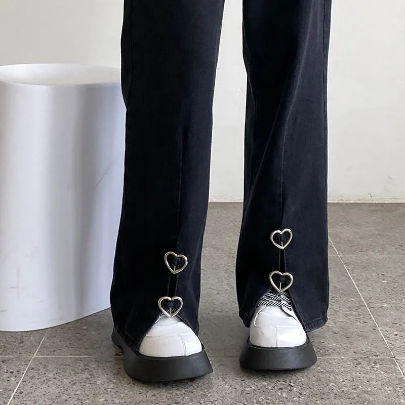 'Not a Phase' Black Grunge Alt Baggy Pants