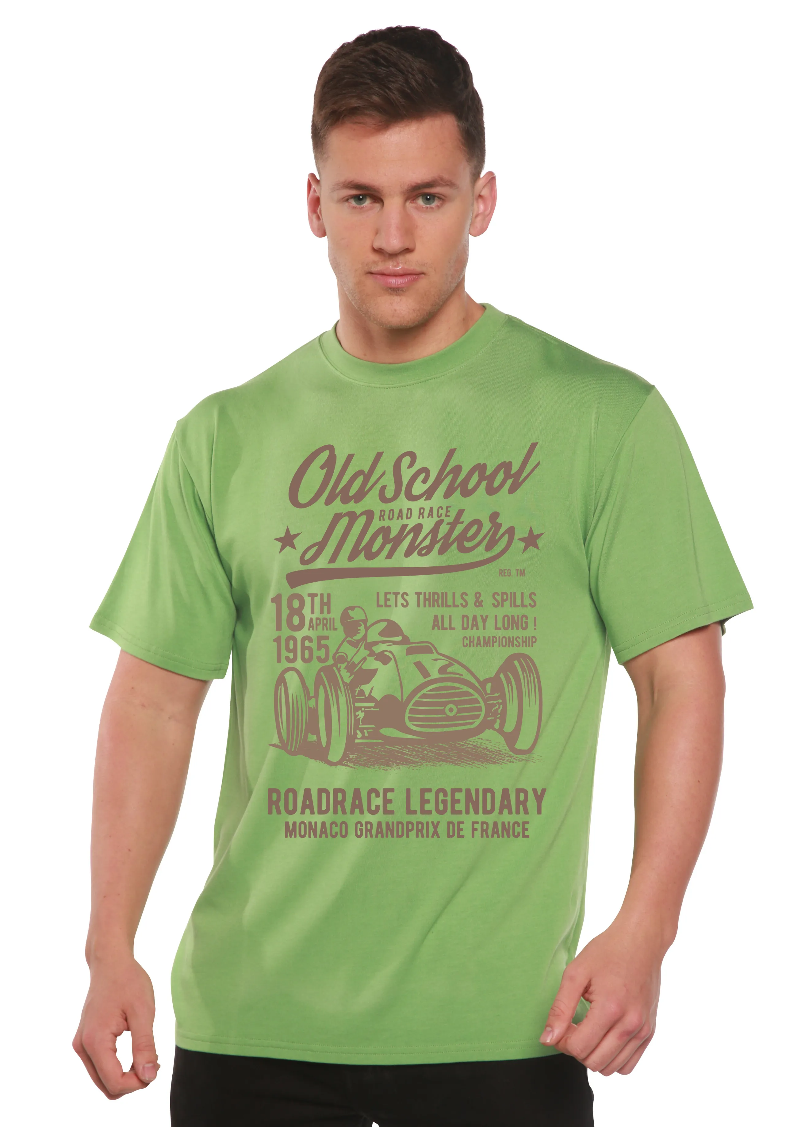 Old School Road Spun Bamboo® Men's Bamboo Viscose/Organic Cotton Short Sleeve Graphic T-Shirt