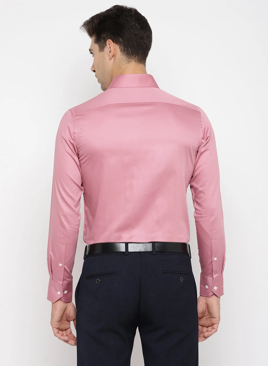 Onion Pink Cotton Full Sleeve Shirt