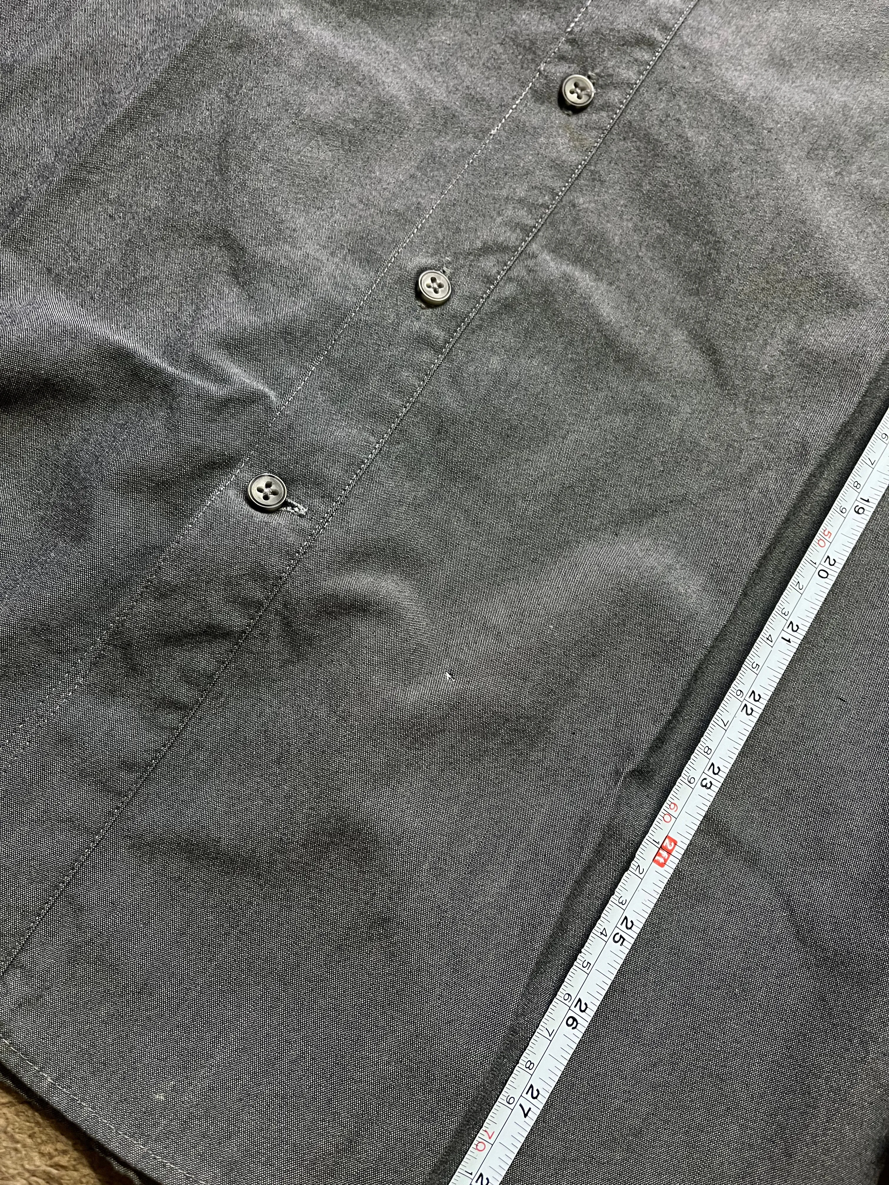 Outlier merino co pivot long sleeve shirt - gray medium